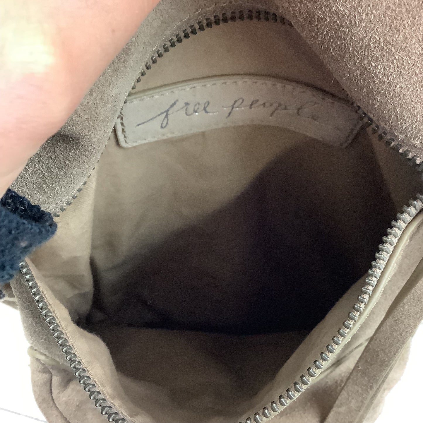 Crossbody Leather By Free People, Size: Medium