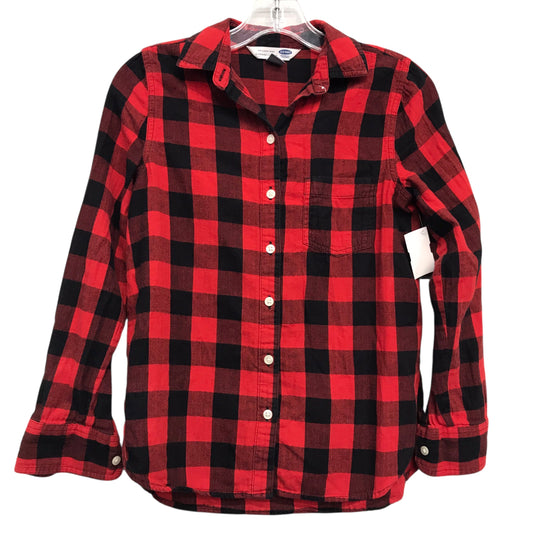 Top Ls By Old Navy In Plaid Pattern, Size:Xs