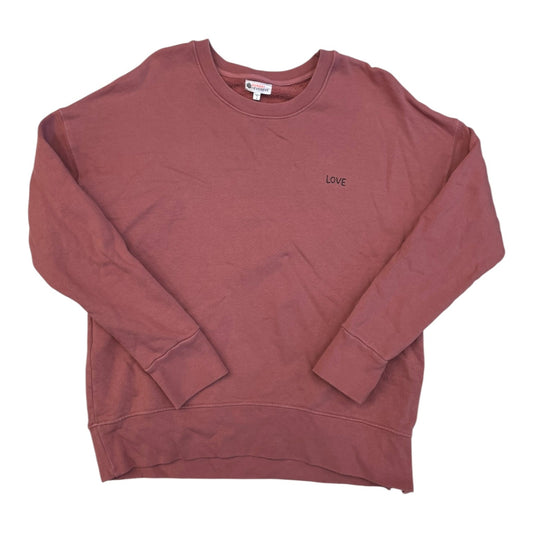 Sweatshirt Crewneck By Evereve In Pink, Size:S