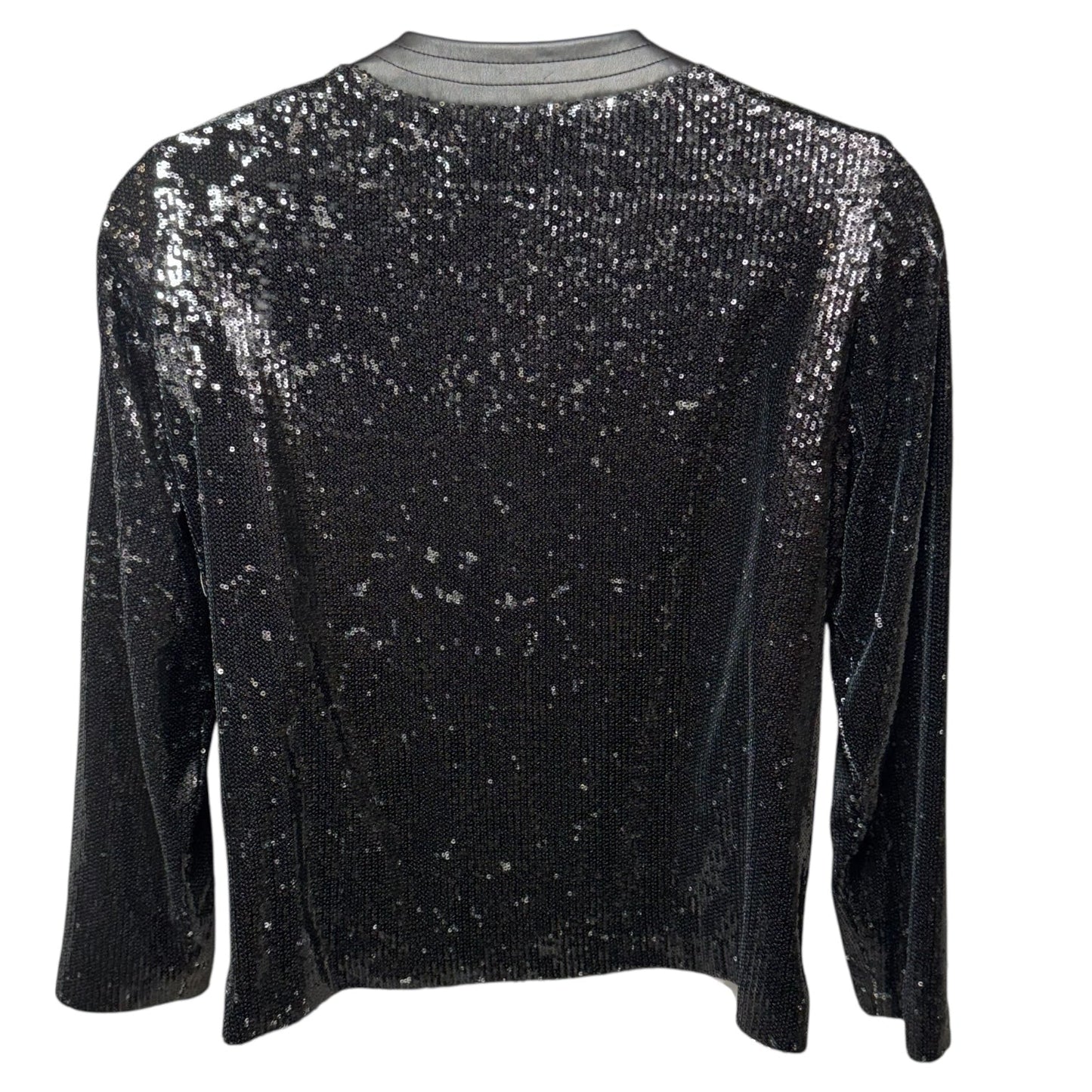 Tailored Fit Sequin Jacket Other By Ming Wang In Black, Size: M