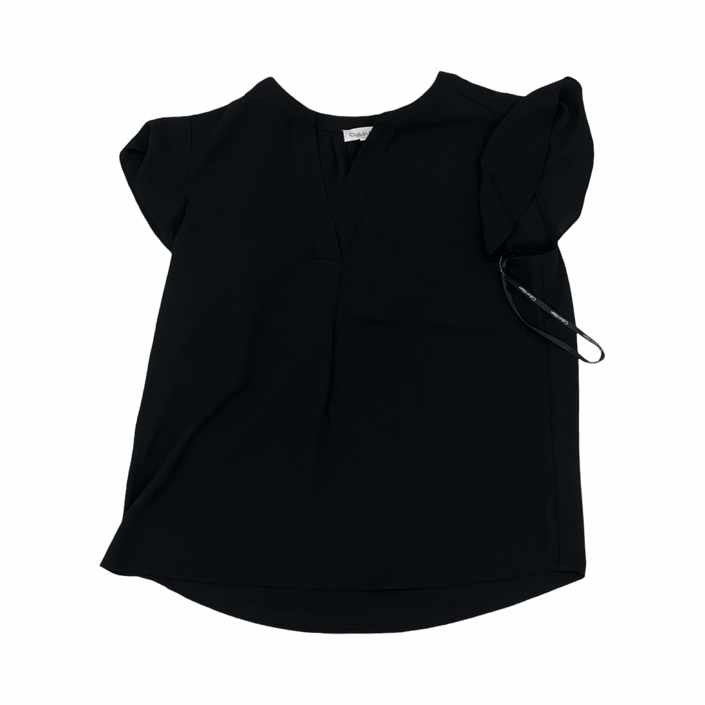 Blouse Ss By Calvin Klein In Black, Size:M