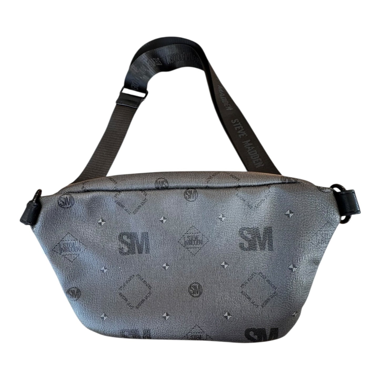 Belt Bag By Steve Madden In Black & Grey, Size:Medium