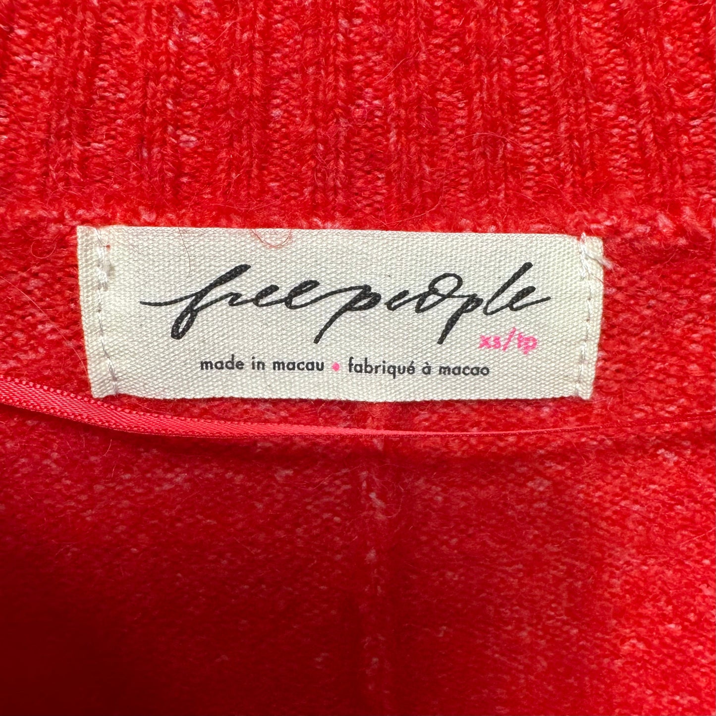 Margot Crewneck Short Sleeve Sweater Top By Free People In Red, Size: XS