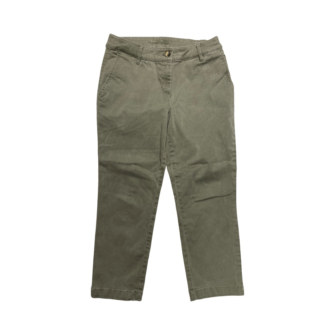 Pants Cropped By Tommy Bahama In Green, Size:4