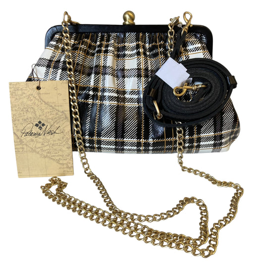 Clutch Designer By Patricia Nash In Black & White, Size:Small