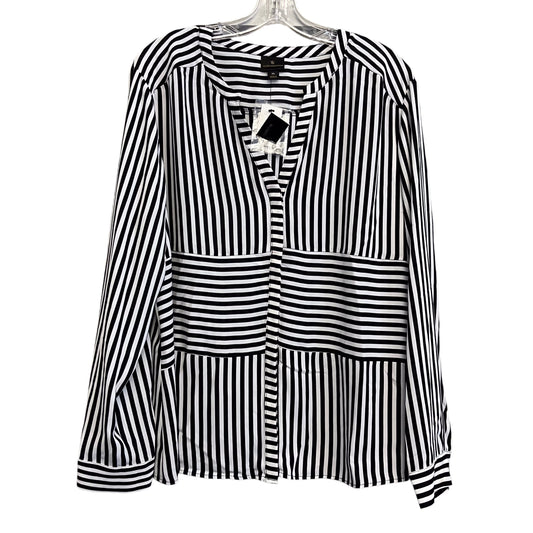 Top Ls By Worthington In Striped Pattern, Size:Xl