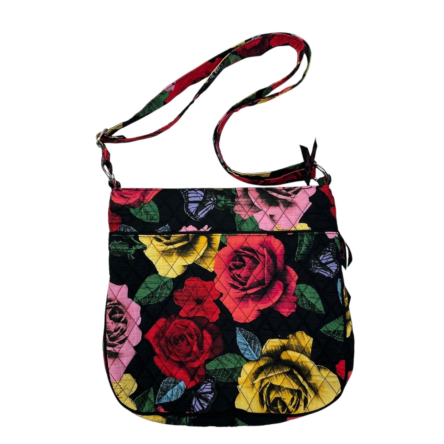 Crossbody By Vera Bradley In Floral Print, Size:Large