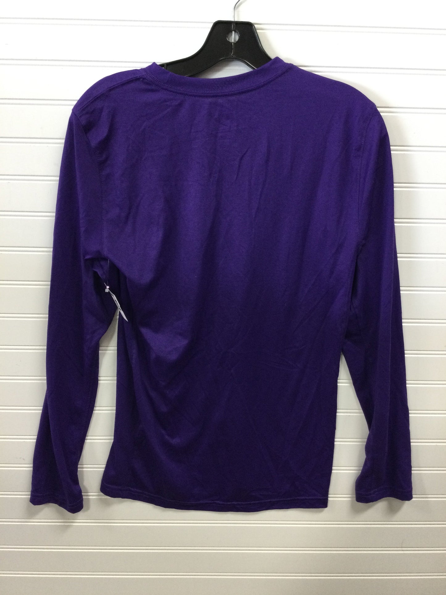Athletic Top Ls Collar By Nike In Purple, Size:S