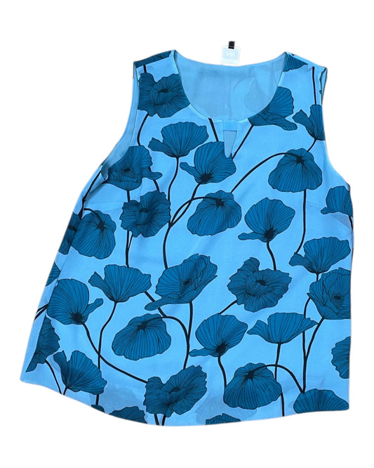 Top Sleeveless By Cabi In Blue, Size:M