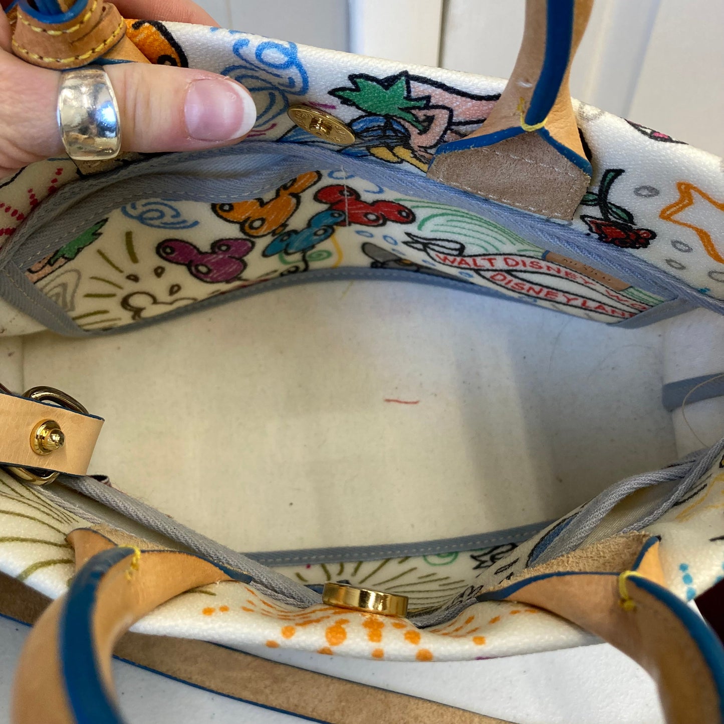 Handbag Designer By Dooney And Bourke In Multi, Size:Medium