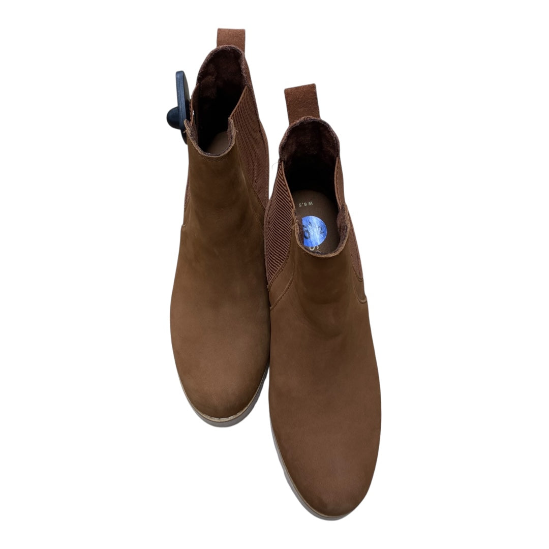 Boots Ankle Heels By Toms In Brown, Size:6.5