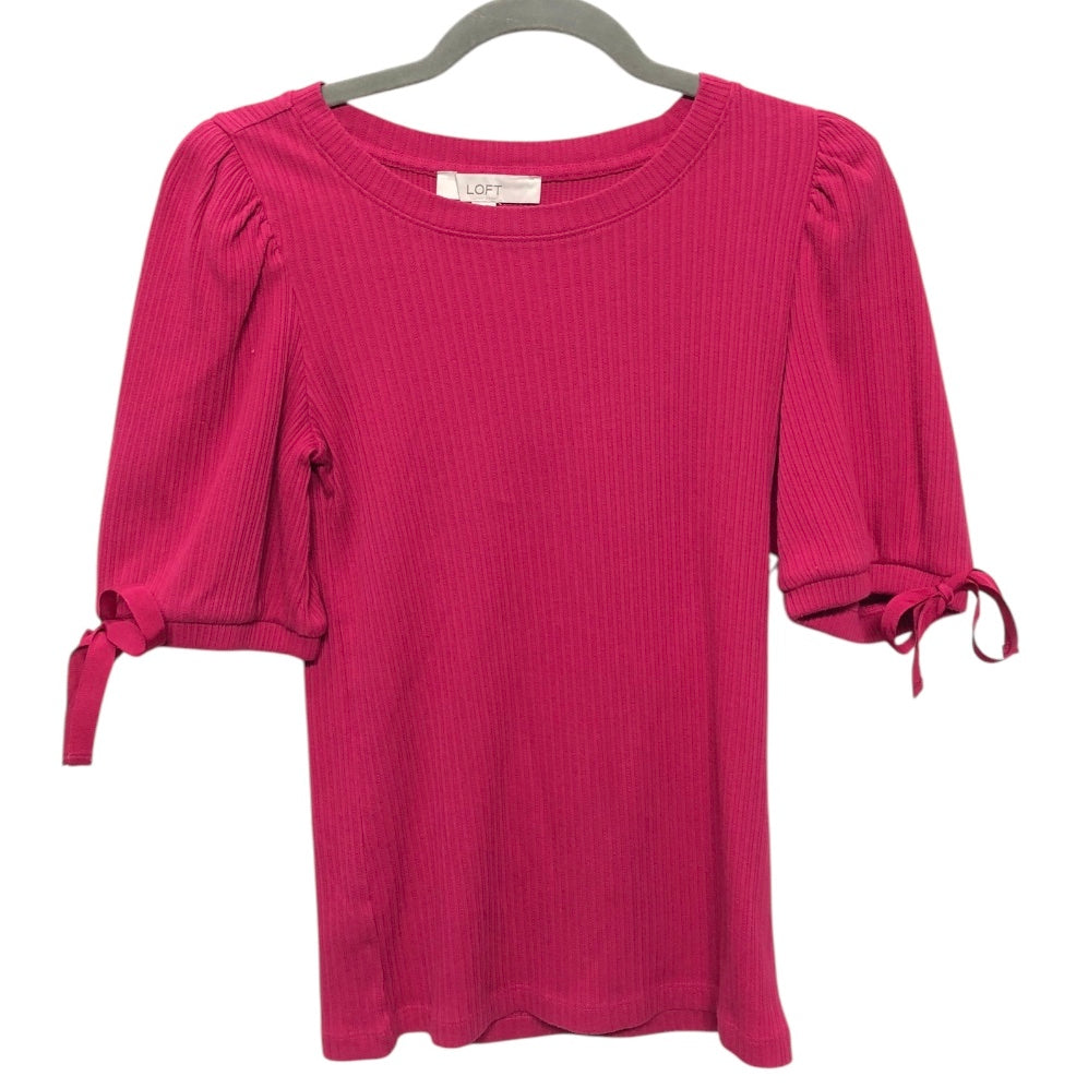 Top Ss Basic By Loft In Pink, Size:S