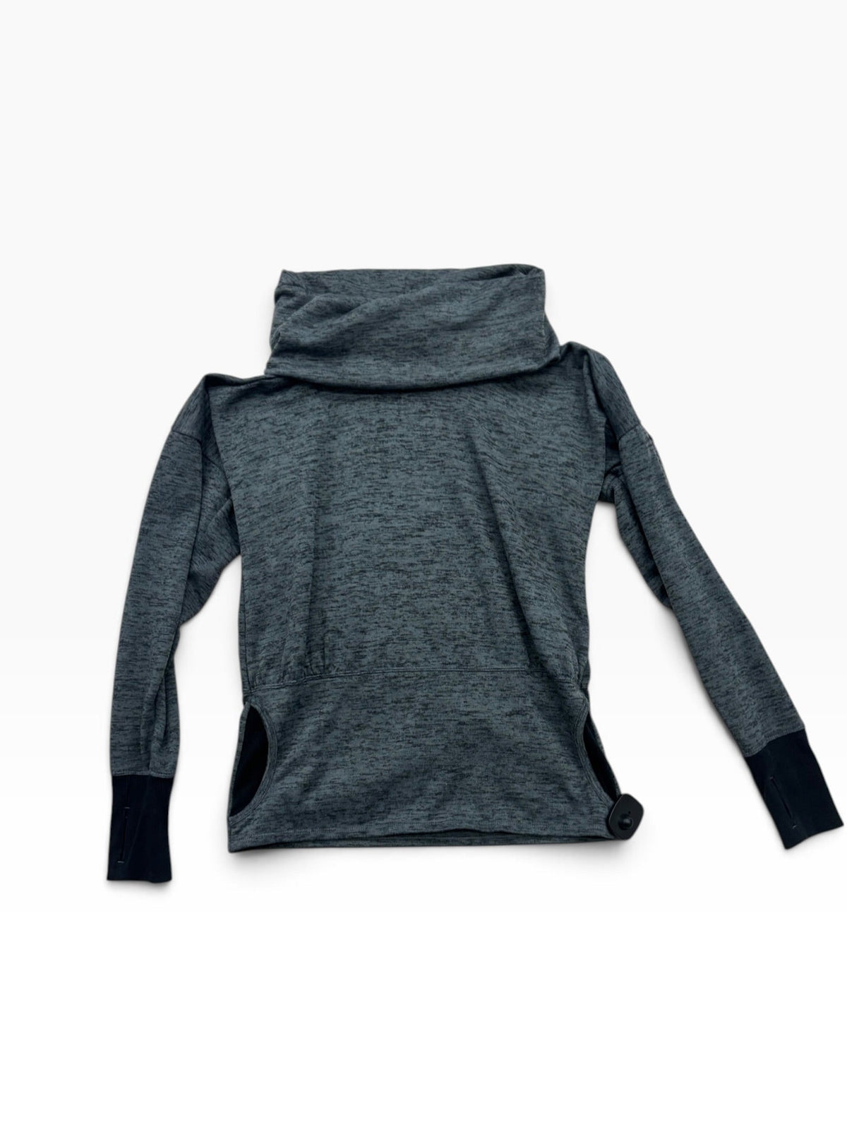 Athletic Top Ls Collar By Athleta In Grey, Size:S