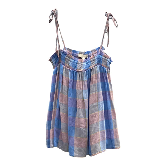 Top Sleeveless By Loft In Blue, Size:Sp