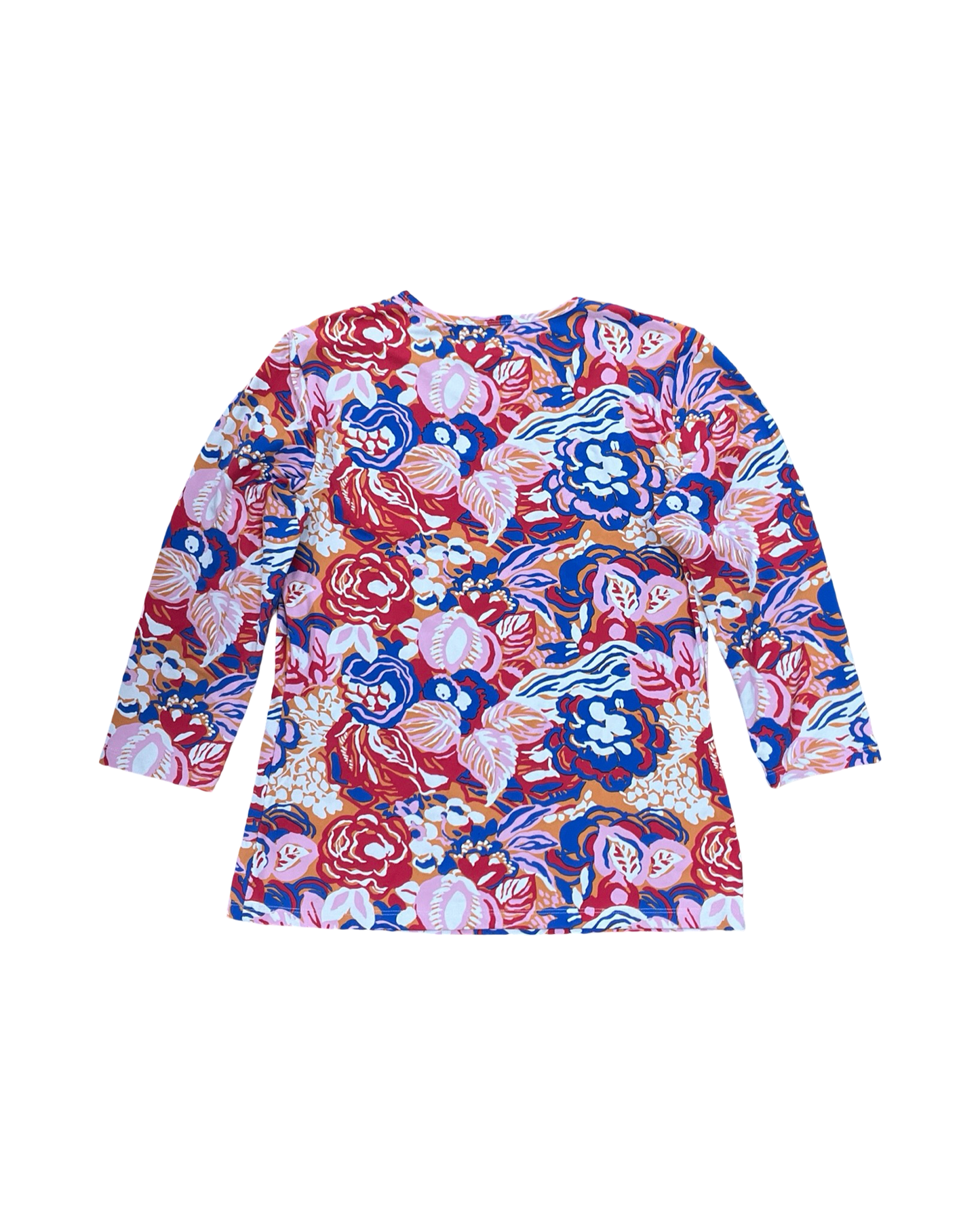 Top 3/4 Sleeve By J Mclaughlin In Floral Print, Size:M