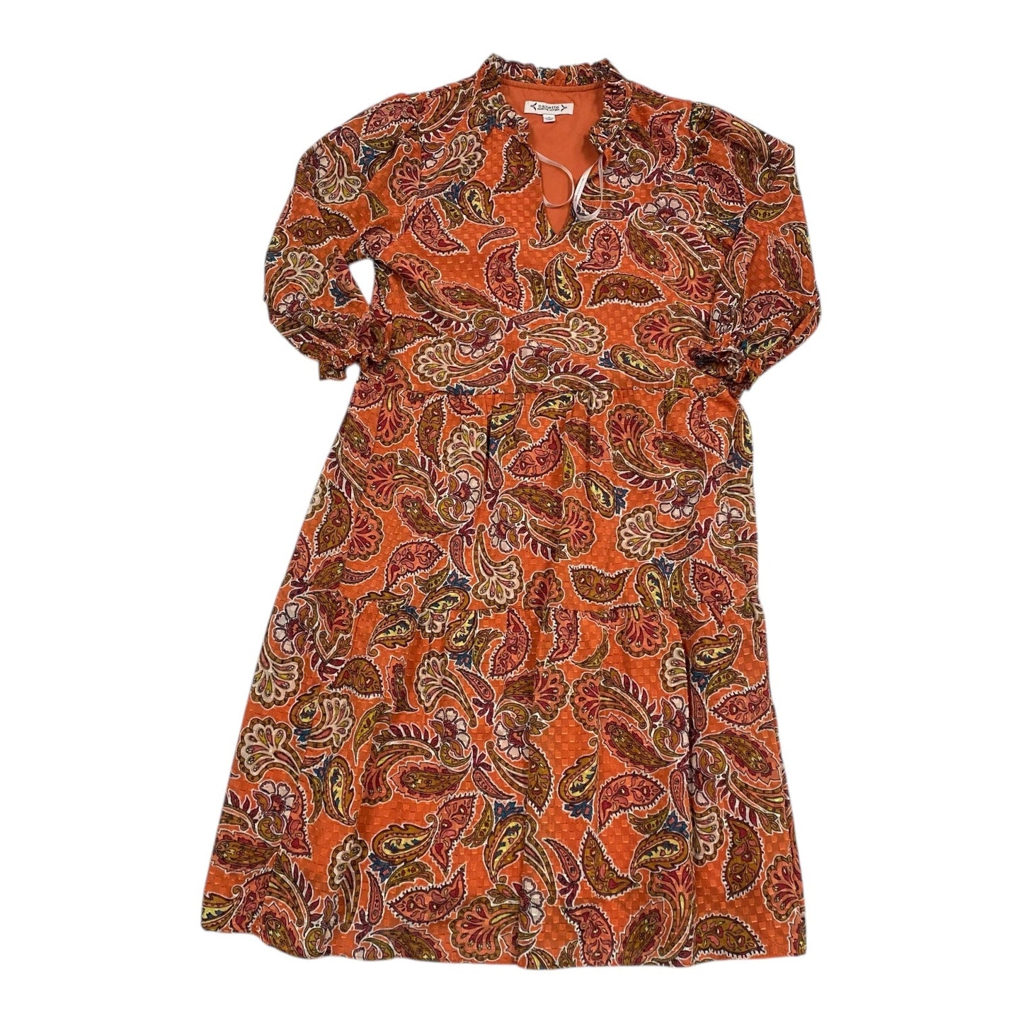 Dress Party Midi By Nanette By Nanette Lepore In Blue & Orange, Size:2