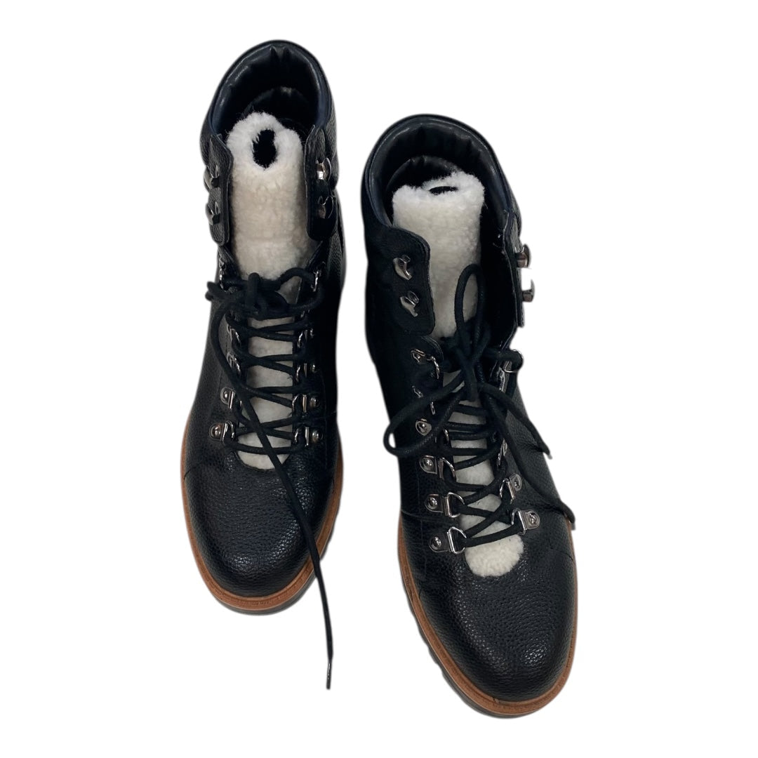 Boots Ankle Flats By Marc Fisher In Black, Size:8