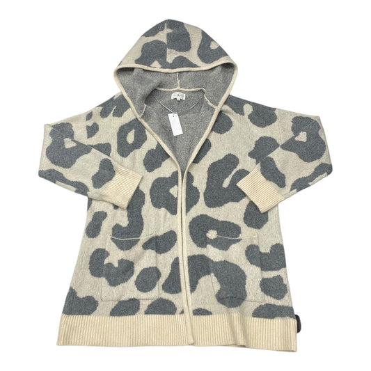 Sweater Cardigan By Lou And Grey In Grey & Tan, Size:L