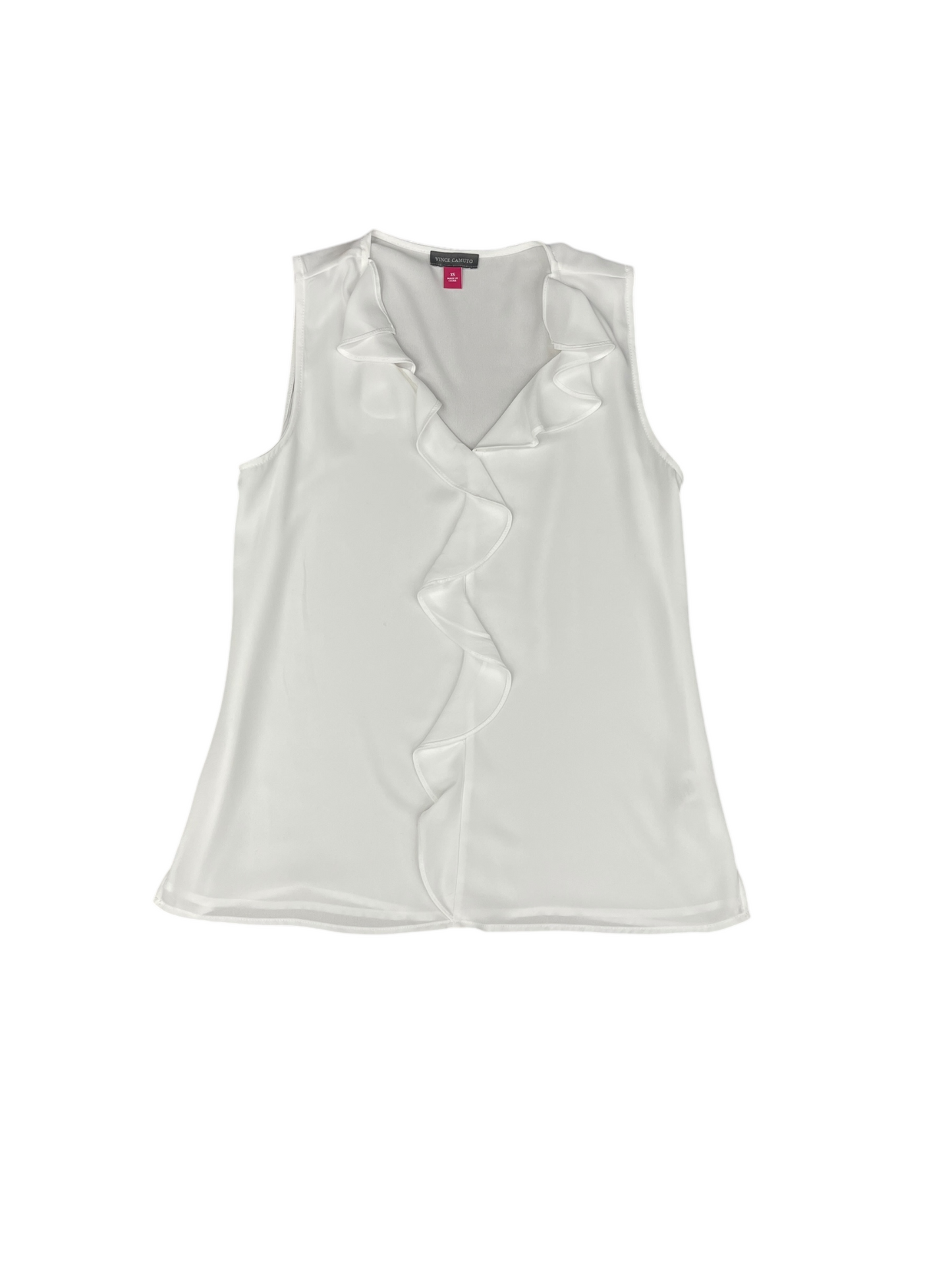 Top Sleeveless By Vince Camuto In White, Size:Xs