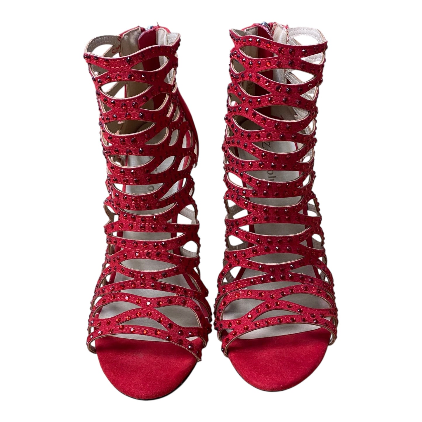 Sandals Heels Stiletto By Zigi Soho In Red, Size:10