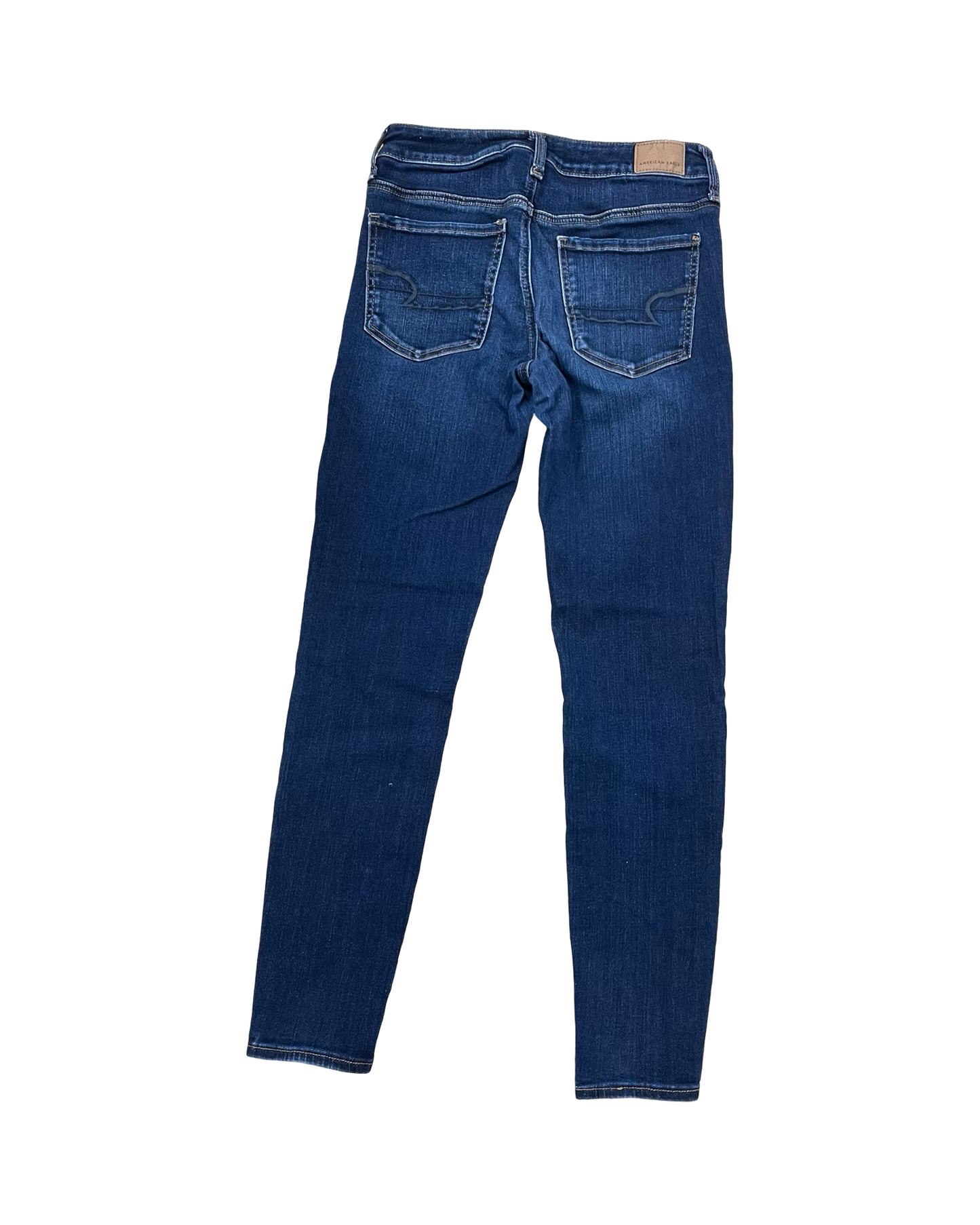 Jeans Jeggings By American Eagle In Blue Denim, Size:6