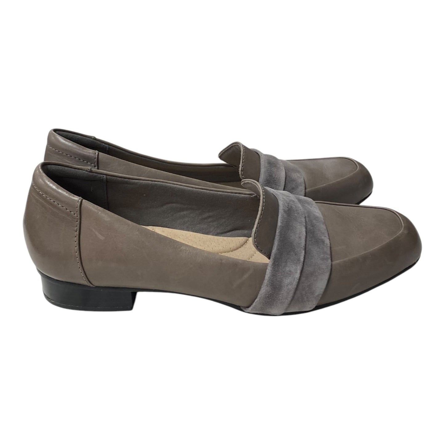 Shoes Flats By Clarks In Brown, Size:10