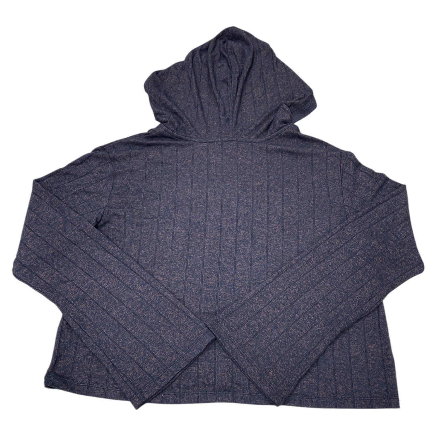 Athletic Top Ls Hoodie By Athleta In Black & Brown, Size:M