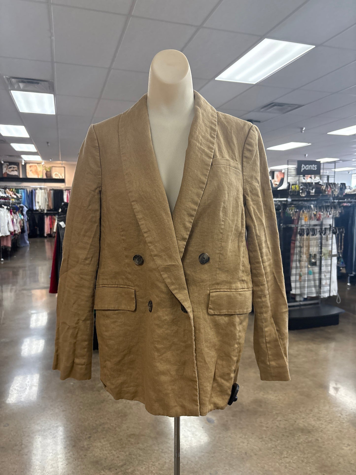 Blazer By Banana Republic In Brown, Size:8