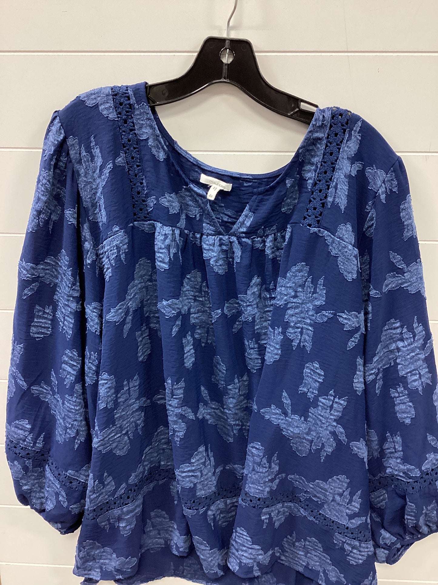 Top Ls By Maurices In Navy, Size:4X