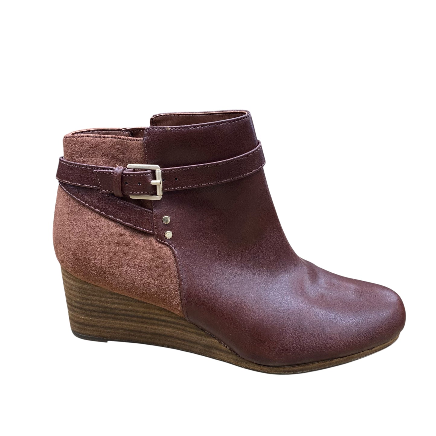 Boots Ankle Heels By Dr Scholls In Brown, Size:8.5