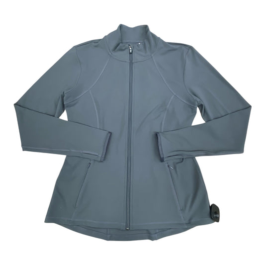 Athletic Jacket By Skechers In Grey, Size:L