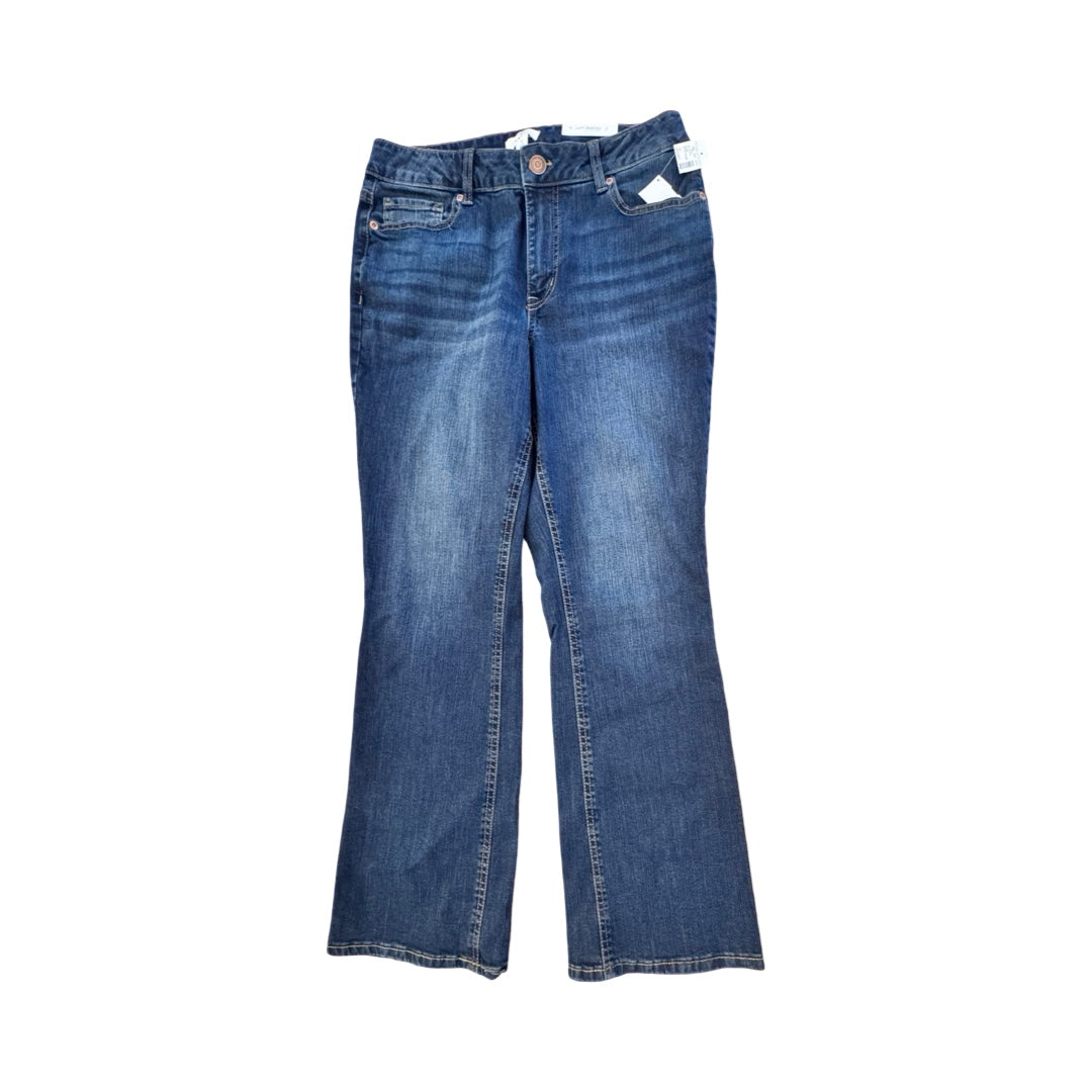 Jeans Boot Cut By Maurices In Blue Denim, Size:12