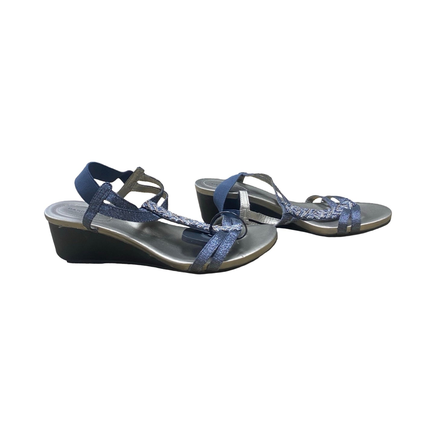 Sandals Heels Wedge By Bandolino In Grey, Size:9.5