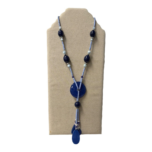 Necklace Statement By Chicos In Navy