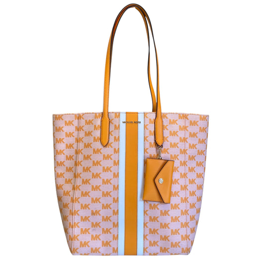 Tote Designer By Michael Kors In Orange, Size:Large