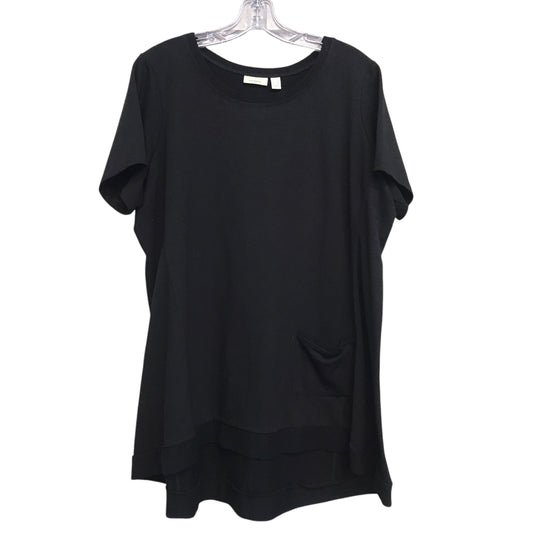 Top Ss By Logo In Black, Size:1X