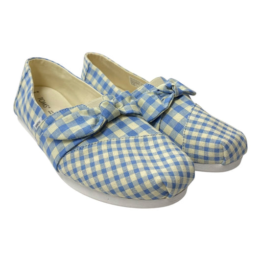 Shoes Flats By Toms In Blue, Size:10