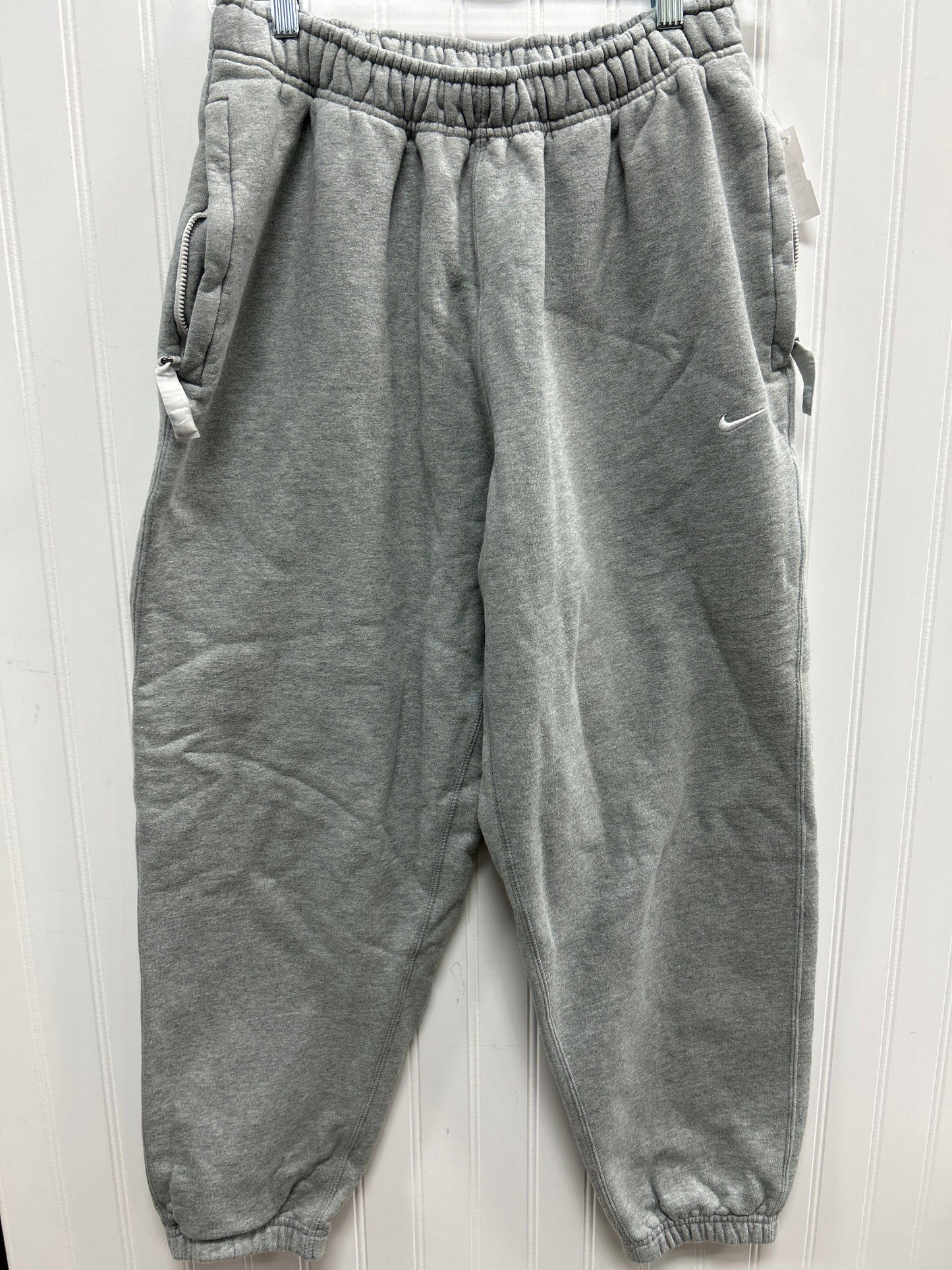 Athletic Pants By Nike Apparel In Grey, Size:M