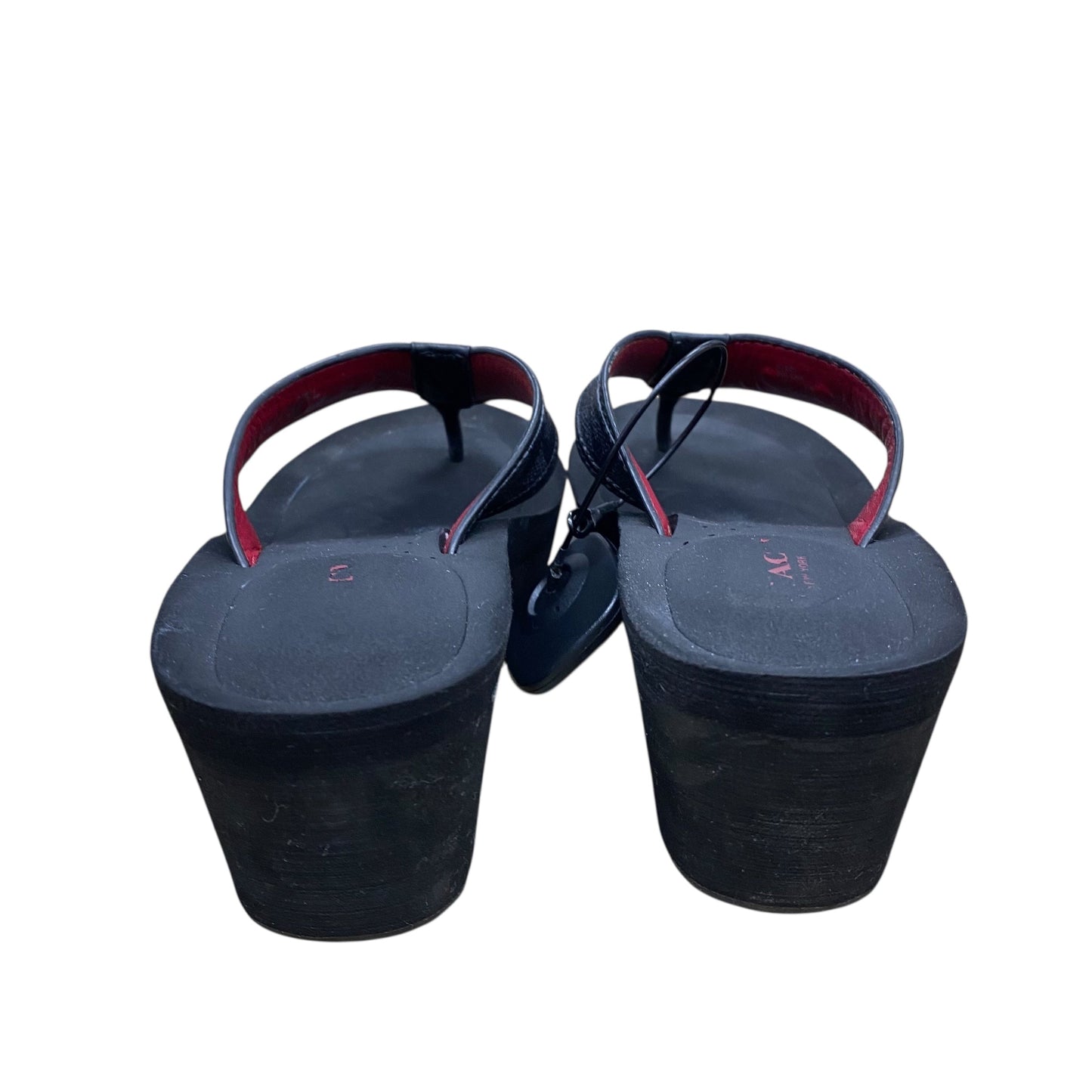 Sandals Designer By Coach In Black, Size:6.5