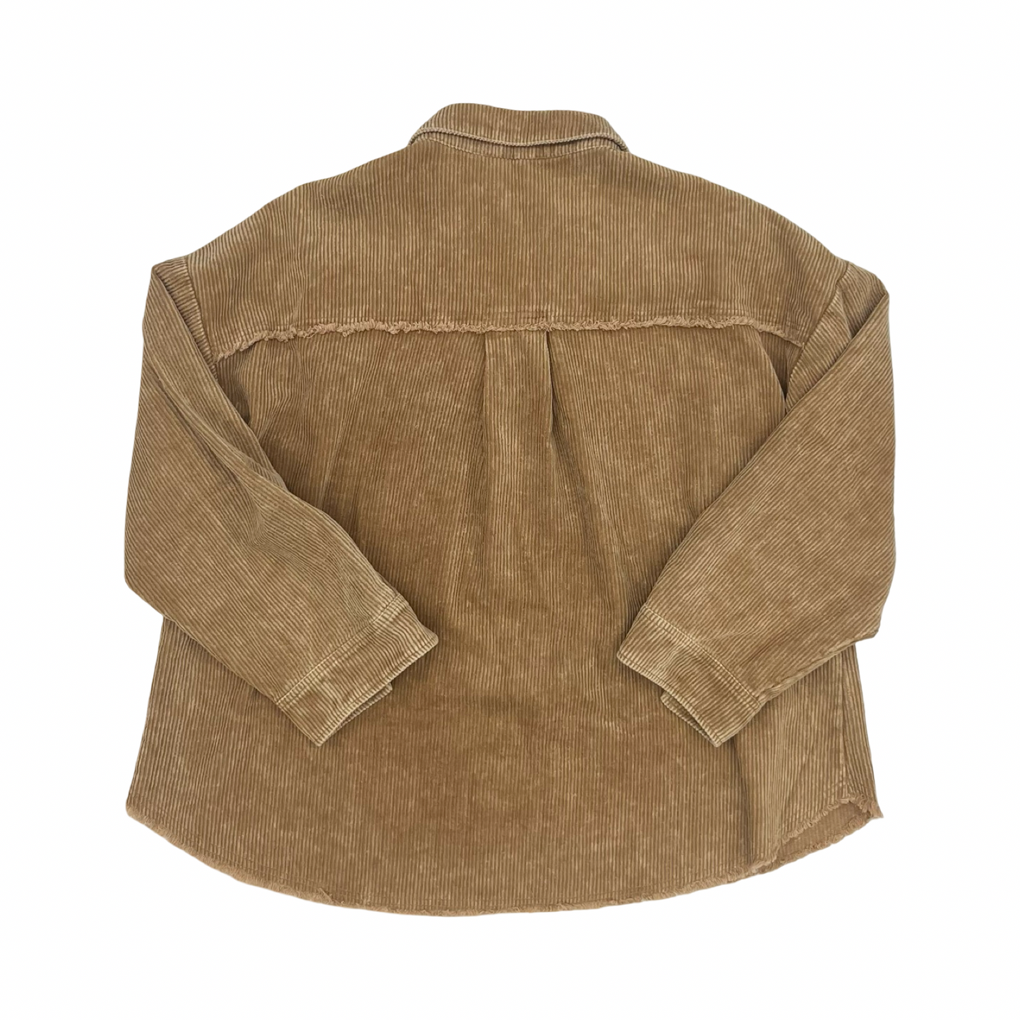 Jacket Shirt By New In In Tan, Size:1X