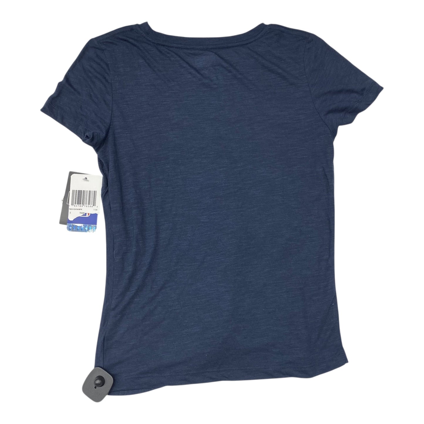 Athletic Top Ss By New Era In Navy, Size:S