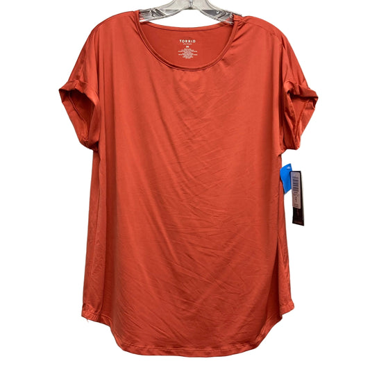 Athletic Top SS By Torrid In Orange, Size:M