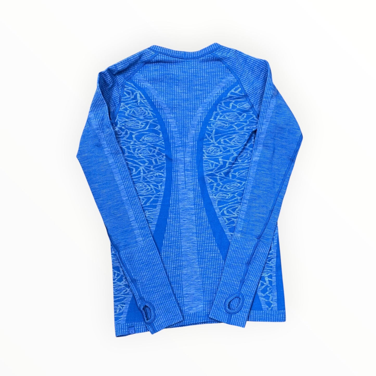 Athletic Top Ls Crewneck By Lululemon In Blue, Size:M