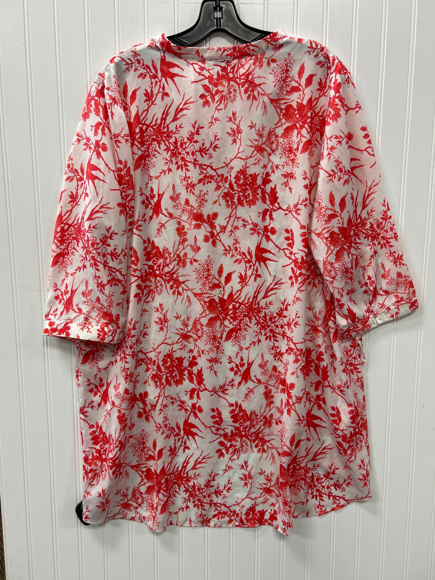 Tunic Ls By Cmc In Red & White, Size:L