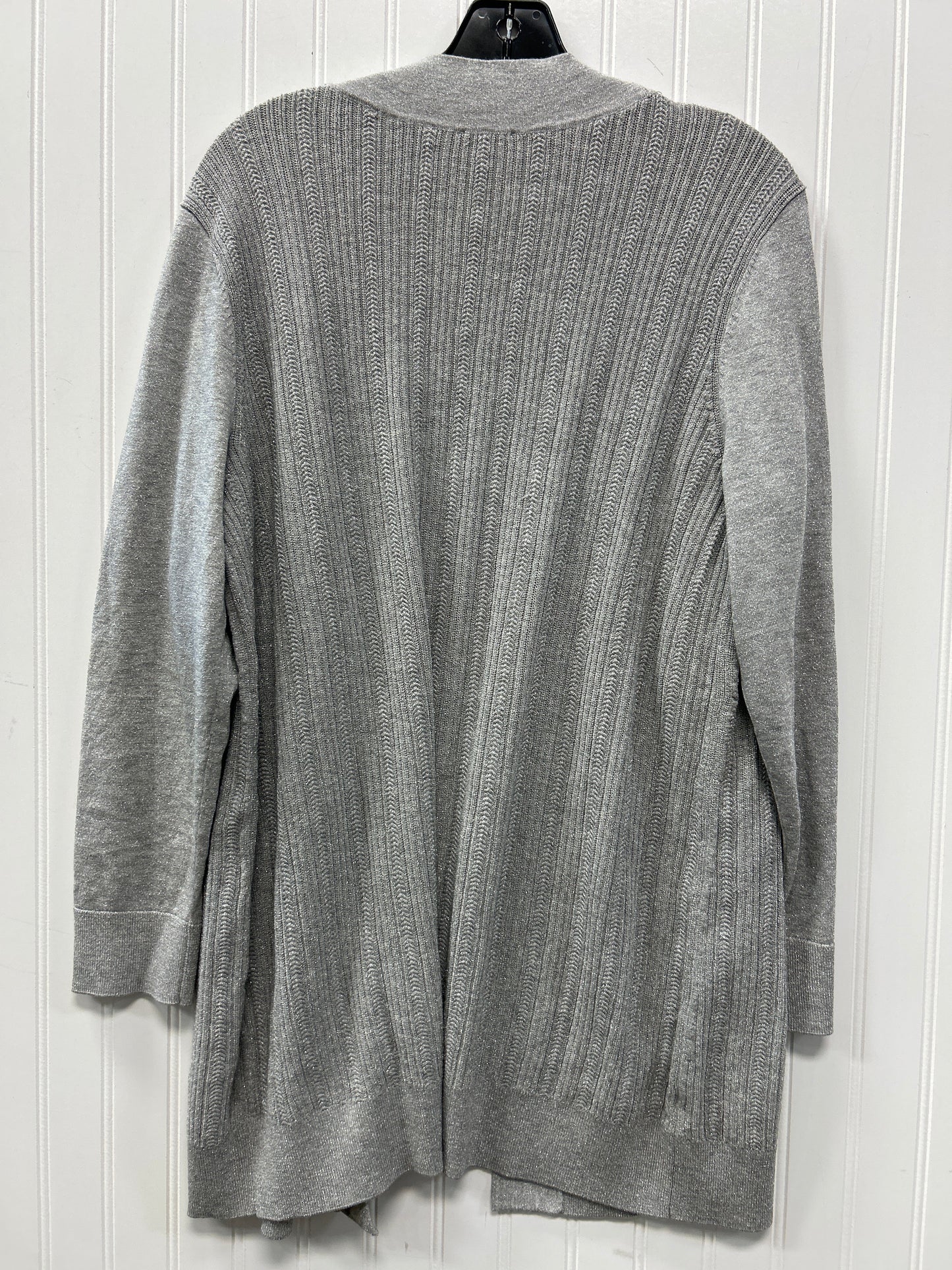 Cardigan By Talbots In Grey, Size:1X