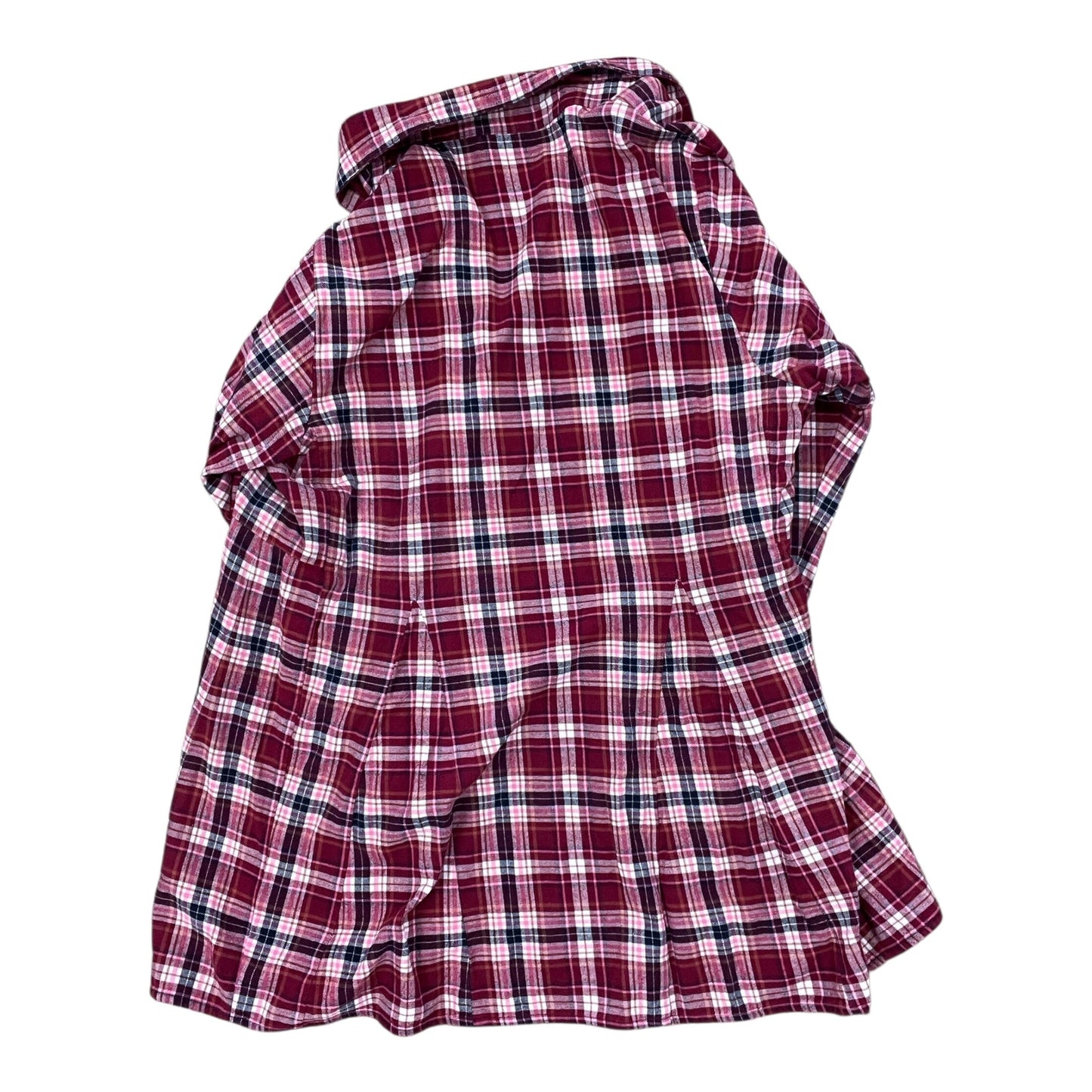 Tunic Ls By Clothes Mentor In Pink & Red, Size:Xl
