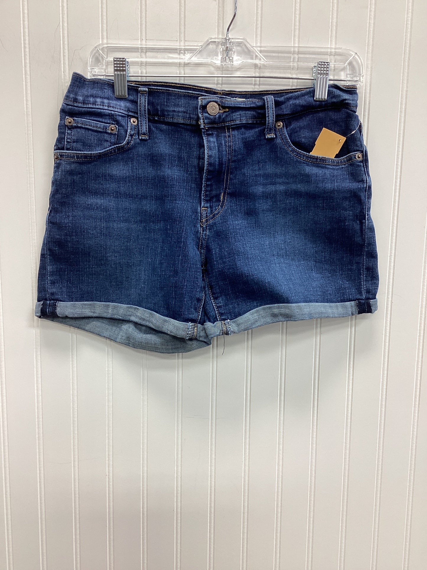 Shorts By Levis In Blue Denim, Size:6