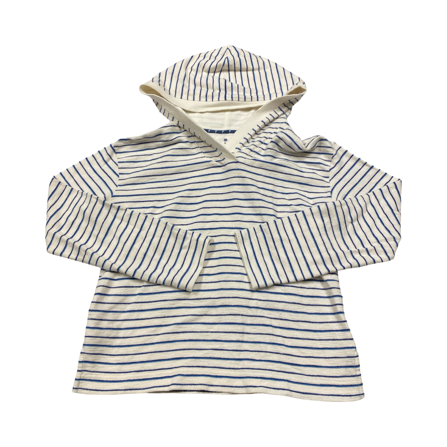 Sweatshirt Hoodie By Tommy Bahama In Blue & White, Size:M