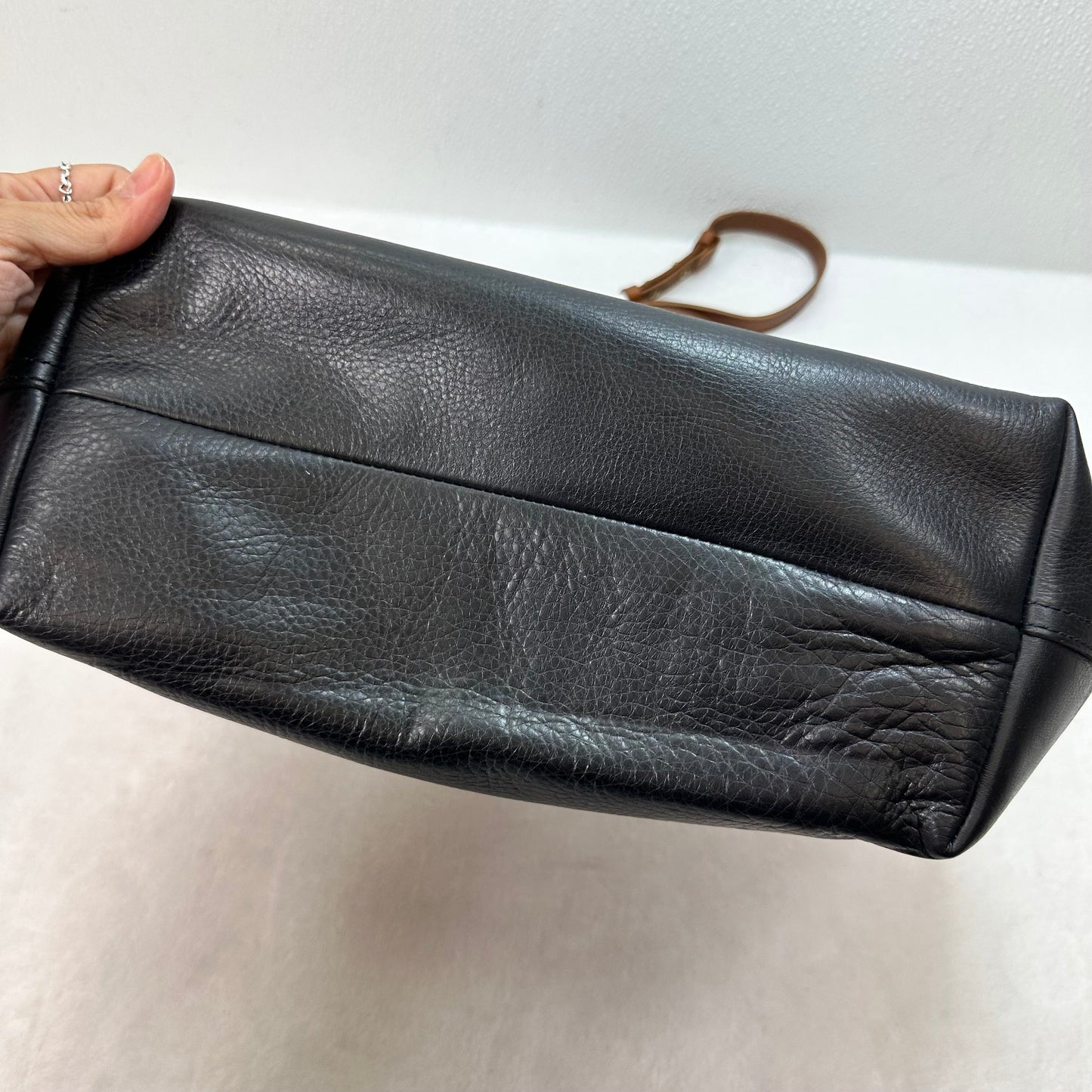Leather Tote By Madewell, Size: Large