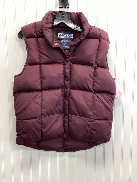 Vest Puffer & Quilted By Lands End In Maroon, Size:S